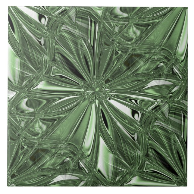 Seamless Green Ceramic Tile (Front)