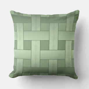 Seamless green silk lined striped pattern modern a cushion