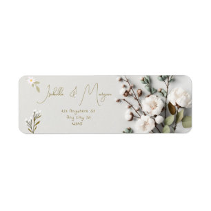 Seamless Green White Elegant Floral Personalised