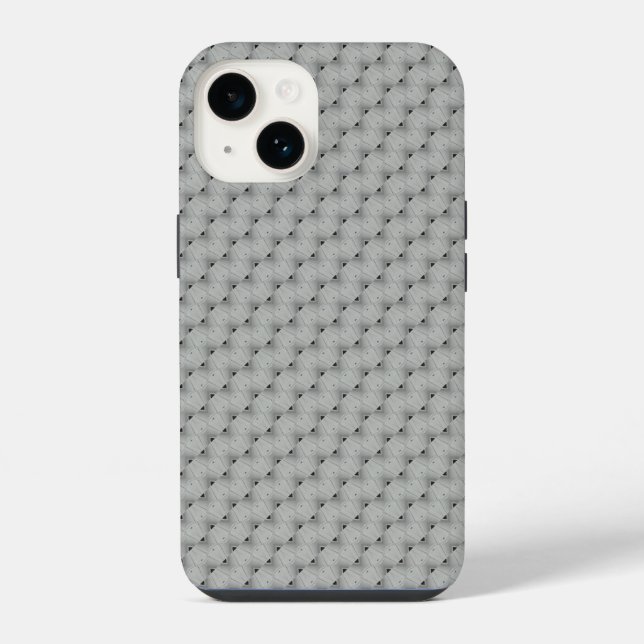 Seamless grey pattern iPhone case (Back)