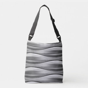 seamless grey scale pattern on tote bag