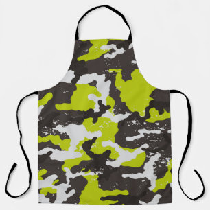 Seamless grunge camouflage background. Camouflage  Apron