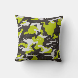 Seamless grunge camouflage background. Camouflage Cushion
