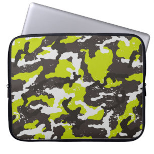 Seamless grunge camouflage background. Camouflage  Laptop Sleeve