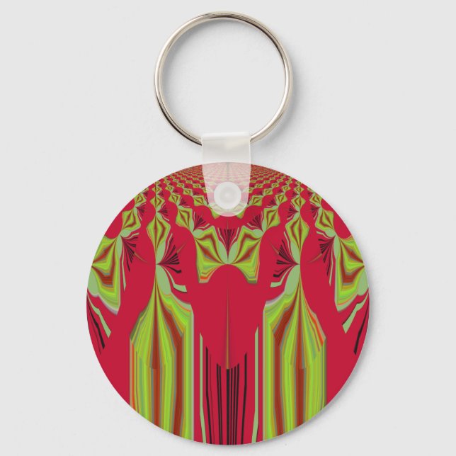 Seamless Hakuna Matata design Key Ring (Front)