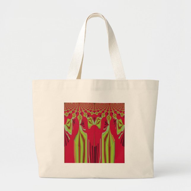 Seamless Hakuna Matata design Large Tote Bag (Front)