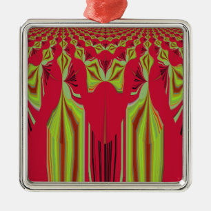 Seamless Hakuna Matata design Metal Tree Decoration