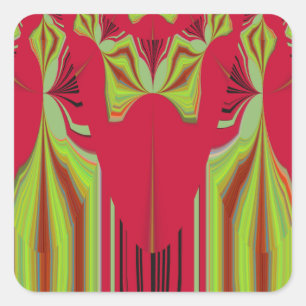 Seamless Hakuna Matata design Square Sticker