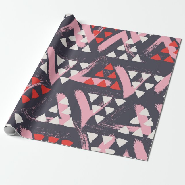 seamless hand drawn pattern wrapping paper (Unrolled)