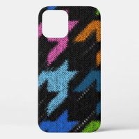 Seamless Hounds-tooth pattern. Imitation of a text