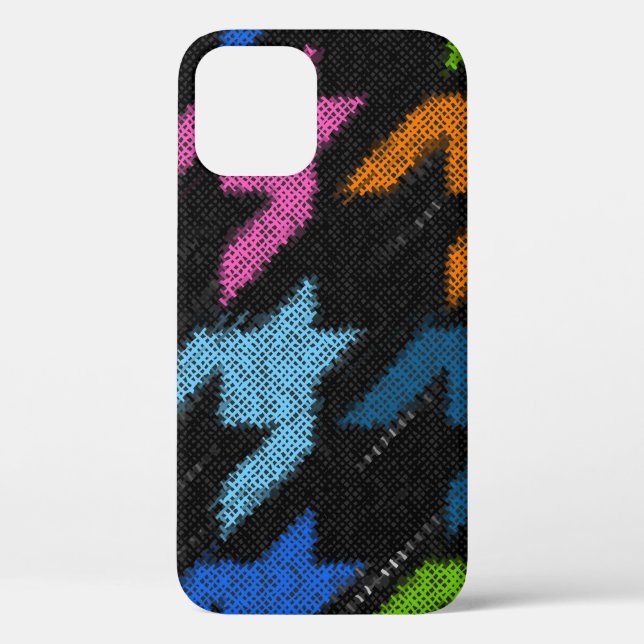 Seamless Hounds-tooth pattern. Imitation of a text Case-Mate iPhone Case (Back)