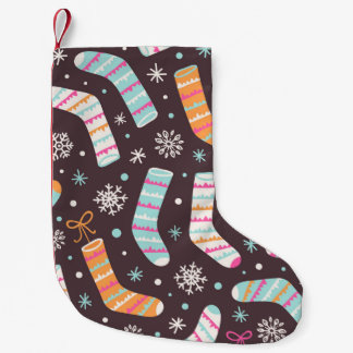 Seamless illustration pattern with Christmas socks