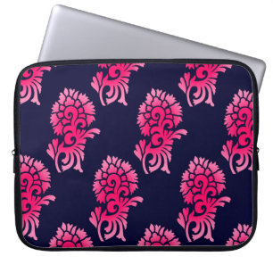 seamless Indian mughal flower motif backgroundabst Laptop Sleeve