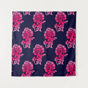 seamless Indian mughal flower motif backgroundabst Tapestry