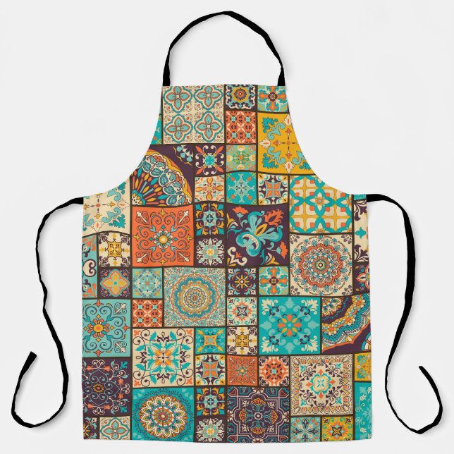 Seamless Islamic, Arabic tile pattern. Apron (Front)