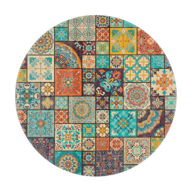 Seamless Islamic, Arabic tile pattern. Cutting Board (Front)