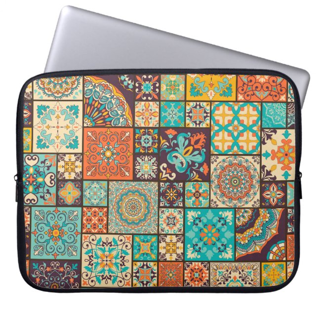 Seamless Islamic, Arabic tile pattern. Laptop Sleeve (Front)