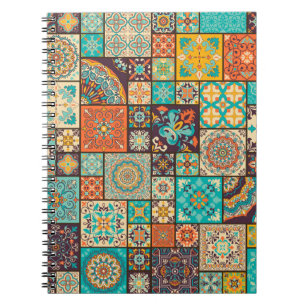 Seamless Islamic, Arabic tile pattern. Notebook