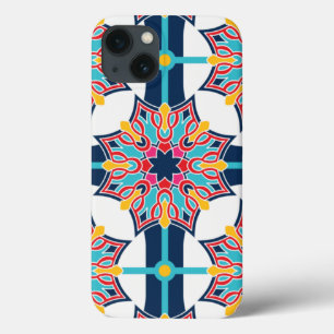 Seamless Islamic Art Colourful iPhone 13 Case