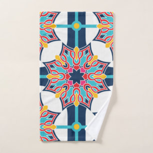 Seamless Islamic Art Colourful      Hand Towel
