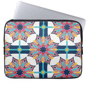 Seamless Islamic Art Colourful Laptop Sleeve