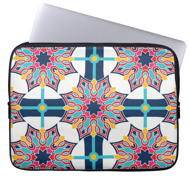 Seamless Islamic Art Colourful   Laptop Sleeve (Front)