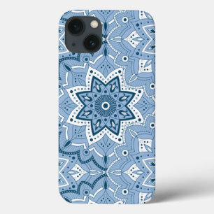 Seamless Islamic Colourful Blue iPhone 13 Case