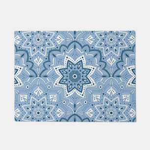 Seamless Islamic Colourful Blue Doormat