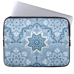 Seamless Islamic Colourful Blue Laptop Sleeve