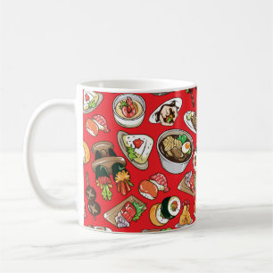 seamless Japanese food pattern Coffee Mug