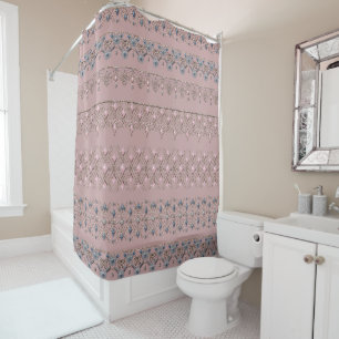 Seamless jewellery beads crystals glitter shine se shower curtain