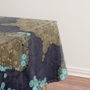 Seamless kaleidoscope mosaic ornamental african ea tablecloth