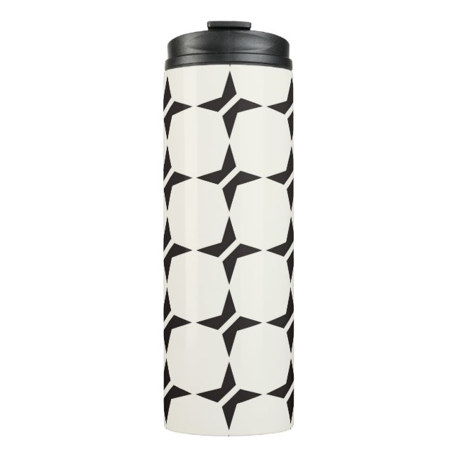 seamless lattice pattern. Modern stylish texture.  Thermal Tumbler (Front)