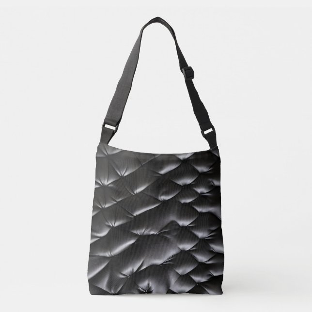 Seamless leather texture pattern crossbody bag (Front)