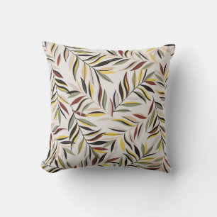 seamless leaves pattern on grey backgroundpattern, cushion