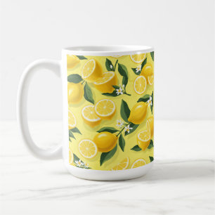 Seamless lemon Pattern design Coffee Mug