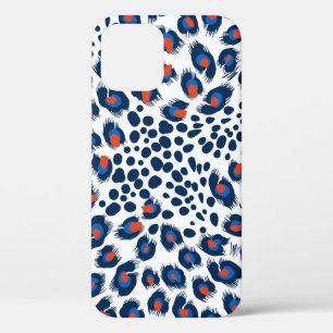Seamless leopard skin pattern. Vintage.  iPhone 12 Case