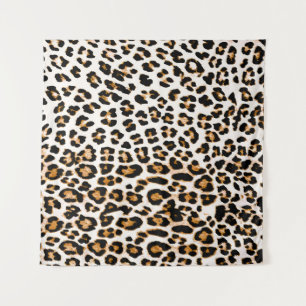 Seamless leopard texture, african animal print tapestry
