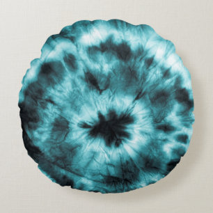 Seamless leopard texture, animal skin round cushion