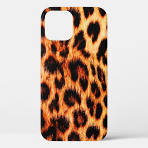 Seamless leopard texture, leopard fur, african ani iPhone 12 case