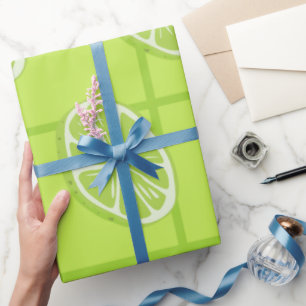 Seamless Lime Delight Wrapping Paper