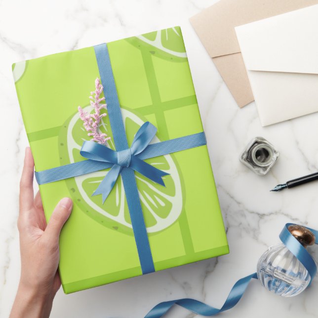 Seamless Lime Delight Wrapping Paper (Gifting)