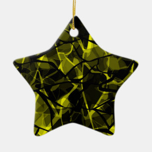 Seamless liquid wavy abstract black green marble g ceramic tree decoration