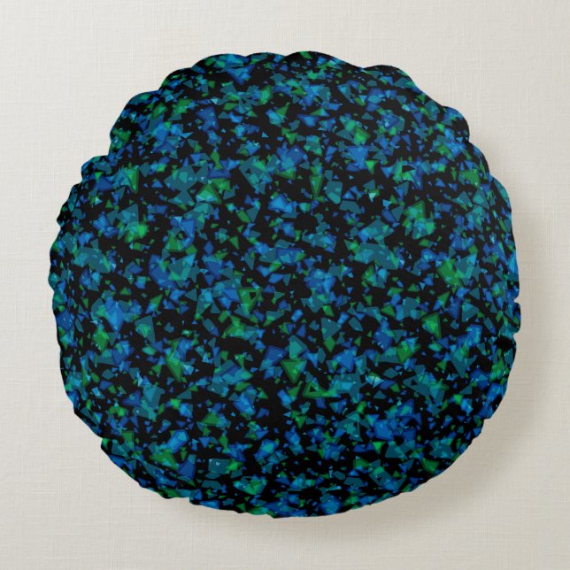 Seamless marble granite abstract modern pattern pr round cushion (Front)