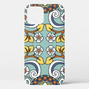 Seamless medallion Vintage multi colour pattern in iPhone 12 Case