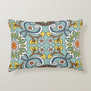 Seamless medallion Vintage multi colour pattern in Decorative Cushion