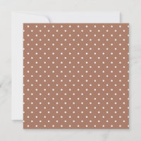Seamless medium brown polka dot pattern