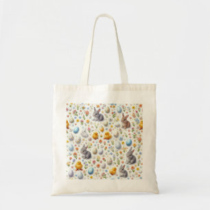 Seamless Micro Ditsy Easter Pattern Tote Bag