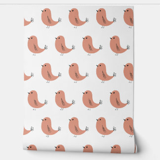  Seamless minimalist vector pattern of cute birds Wallpaper