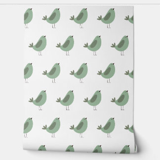 Seamless minimalist vector pattern of funny green wallpaper
